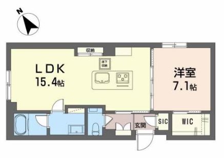 シャーメゾンプレミア椿の間取り