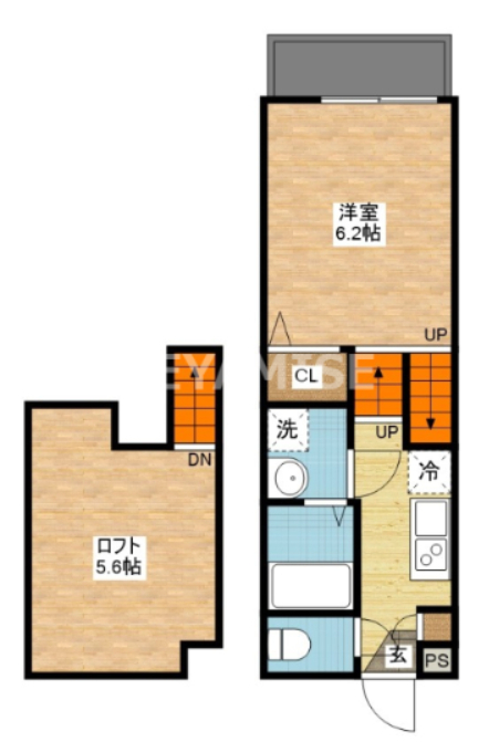 ミライ旭町の間取り