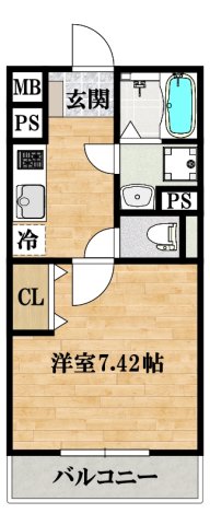 EXハイツ河合の間取り