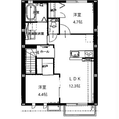 Grandma S棟の間取り