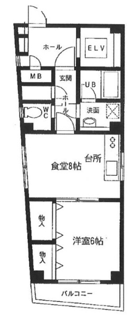 駒込メゾン奥の間取り