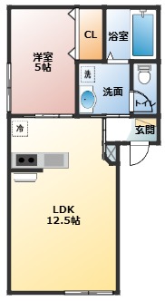 シャンテ経田Iの間取り