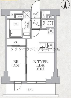 ルネサンスコート東新宿の間取り