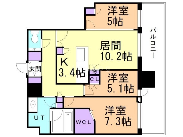 ONE札幌ステーションタワーの間取り