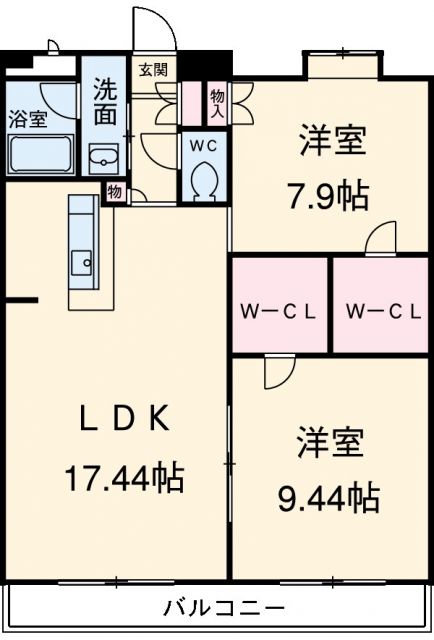 ＡＳレジデンス四日市の間取り