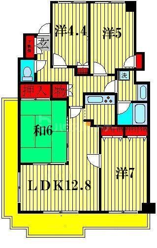 コスモ南柏の間取り