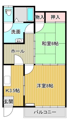 エクセレント北通りの間取り