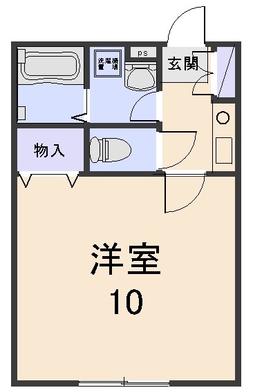 白鳥ハイツの間取り