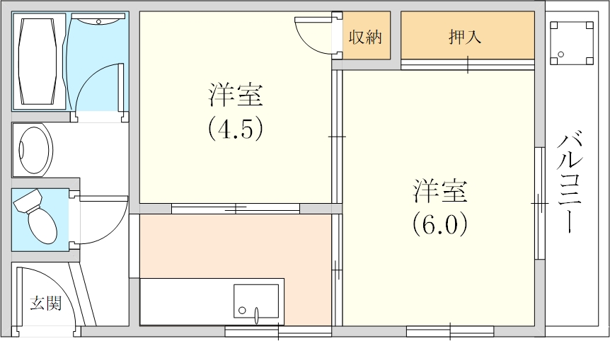 下河原共同ビルの間取り