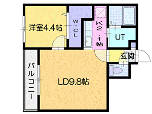 ライトベル共栄町の間取り