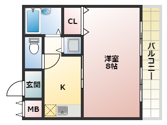 藤井寺市藤井寺のマンションの間取り