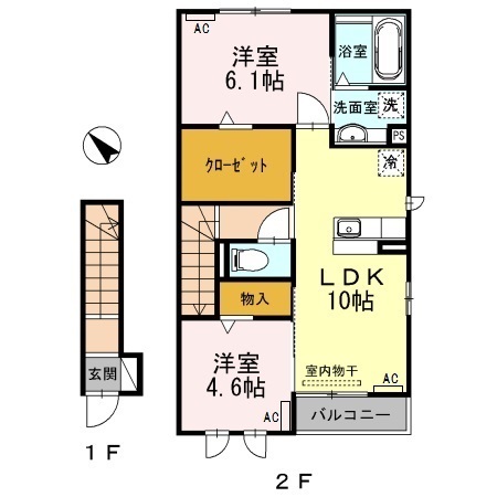 ラ・ファミーユIIの間取り