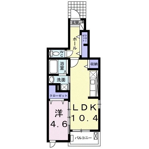 フェリーチェ　ヒバリの間取り