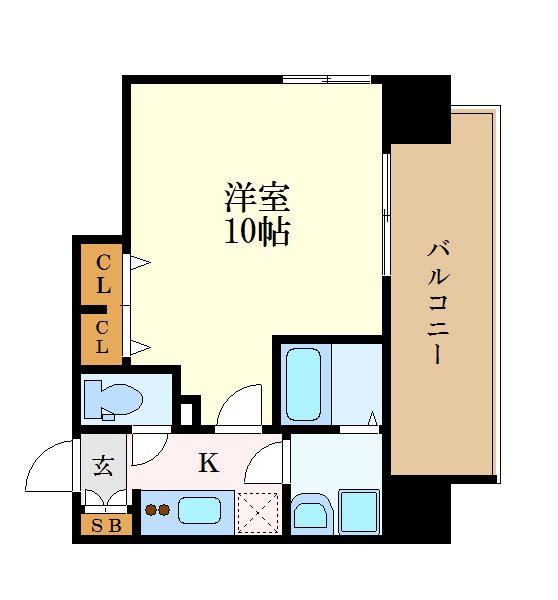 名古屋市中区栄のマンションの間取り