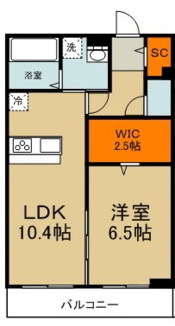 横浜市青葉区市ケ尾町のアパートの間取り