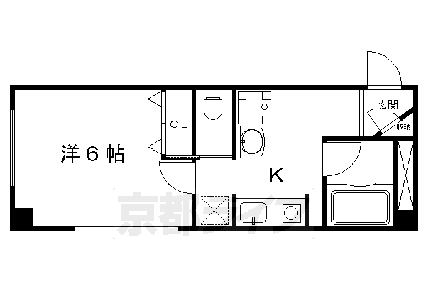 京都市東山区正面町のマンションの間取り