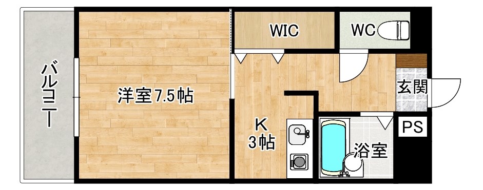 ピュアシティ小倉の間取り