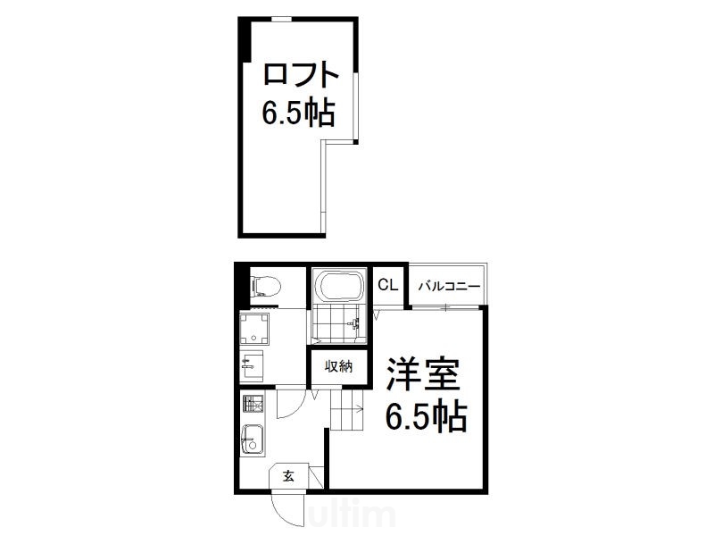 【ハーモニーテラス淀下津町の間取り】