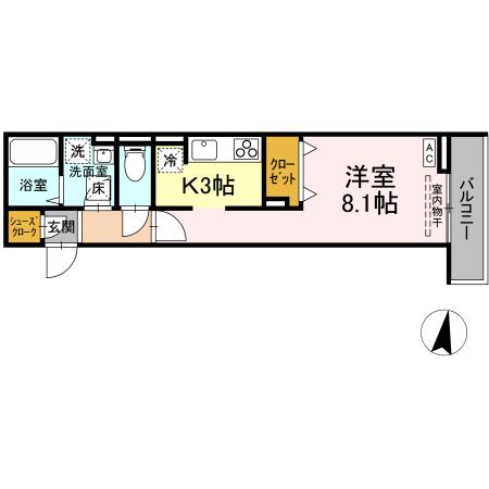 D-ROOM桜馬場の間取り