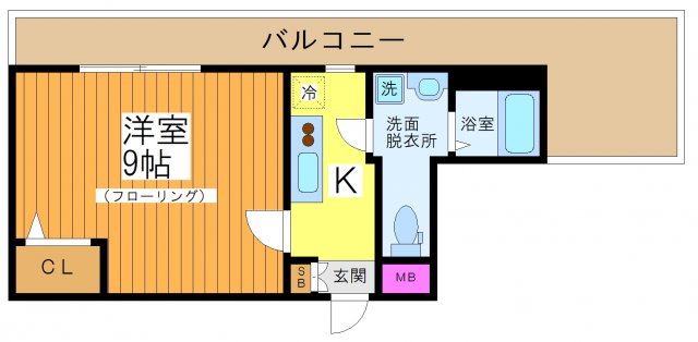 世田谷区赤堤のマンションの間取り