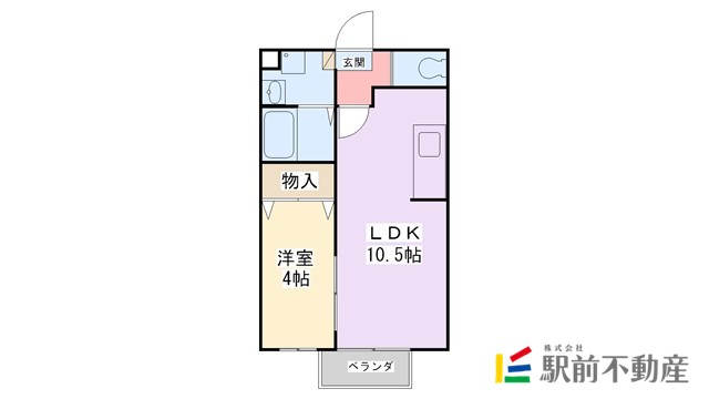 セジュール大川の間取り