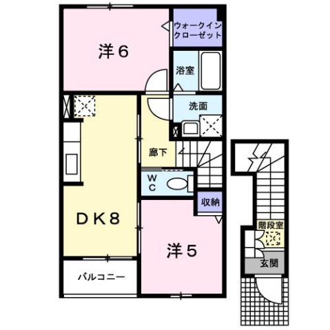 ベル・アンジュau Iの間取り