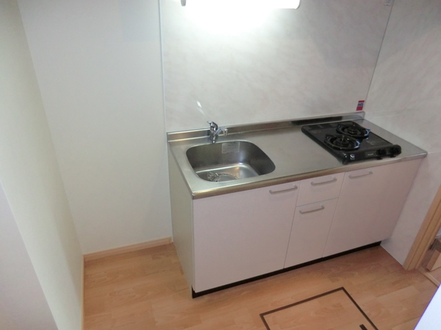 キッチン　2口ガスコンロ付きのキッチン♪