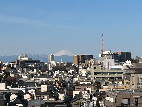 眺望　共有部からの眺望、富士山