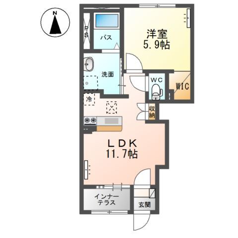 新発田市富塚町2丁目新築アパートの間取り写真