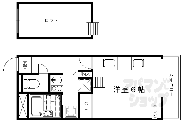西大路マンションの間取り写真