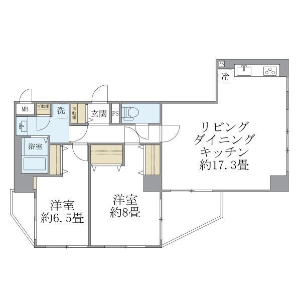 西武池袋線 石神井公園駅 徒歩15分 10階建 築34年の間取り写真