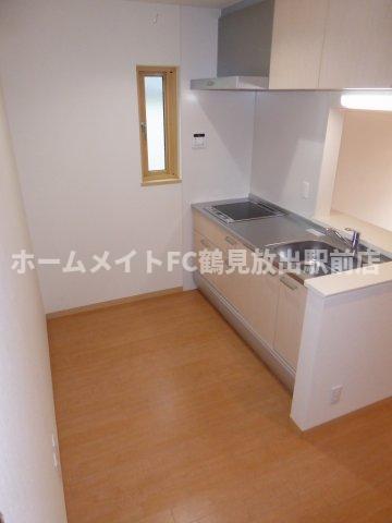 ＪＲ片町線 放出駅 徒歩13分 2階建 築13年のキッチン写真