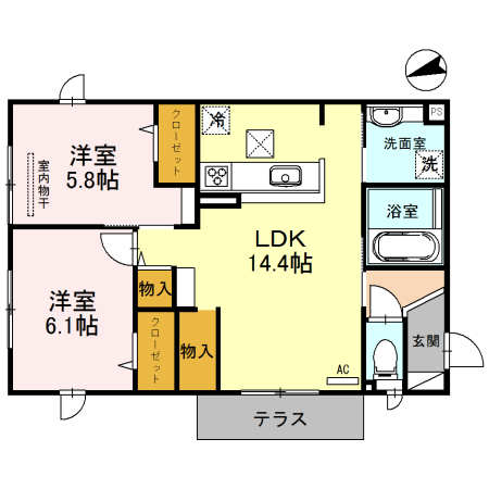 ガーデンパレス箕面Ａの間取り