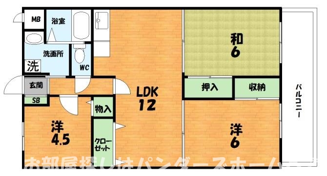 リバティーコートの間取り