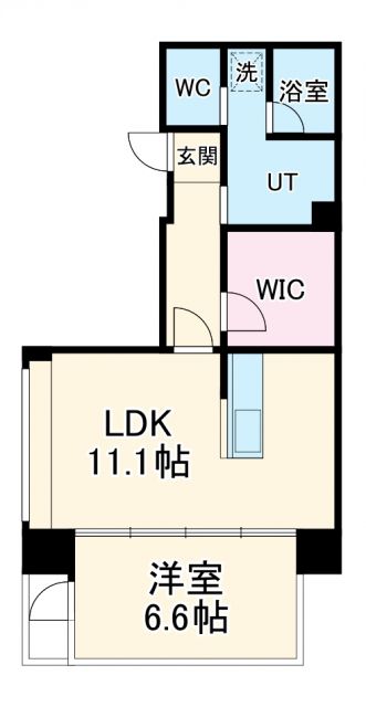 名古屋市千種区山門町のマンションの間取り