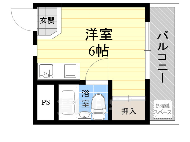 摂津市千里丘東のマンションの間取り