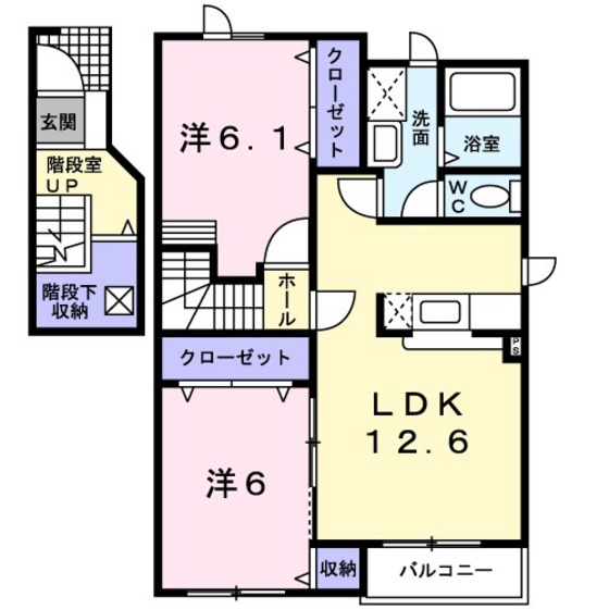 エスカパードの間取り