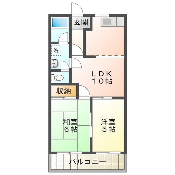 コーポパーシモンIIの間取り