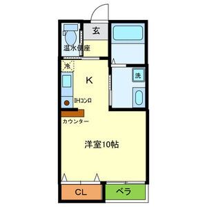 兵庫県神戸市中央区山本通４（アパート）の賃貸物件の間取り
