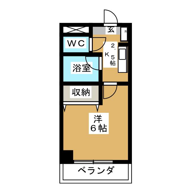 府中市片町のマンションの間取り