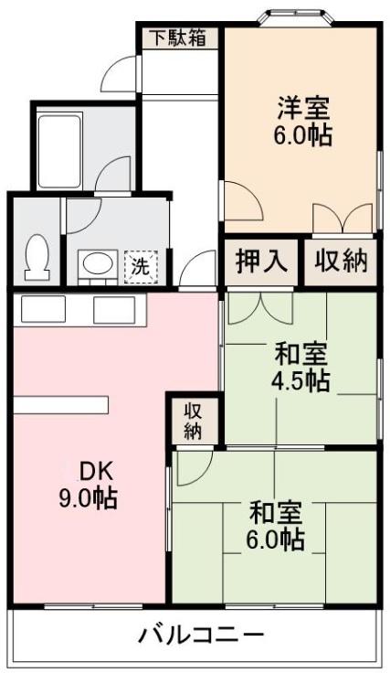 エステート三条の間取り