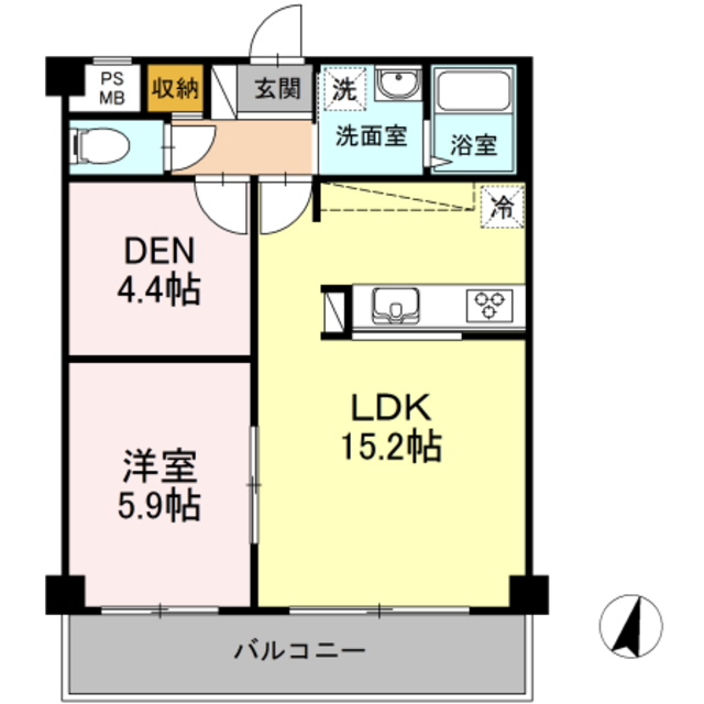 MOE MUSASHIKOSUGIの間取り