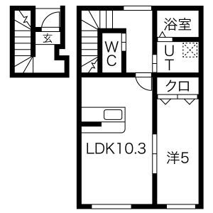 クレスト尼沼B棟の間取り