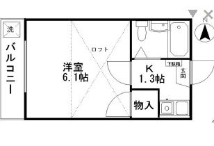 フラット日進の間取り