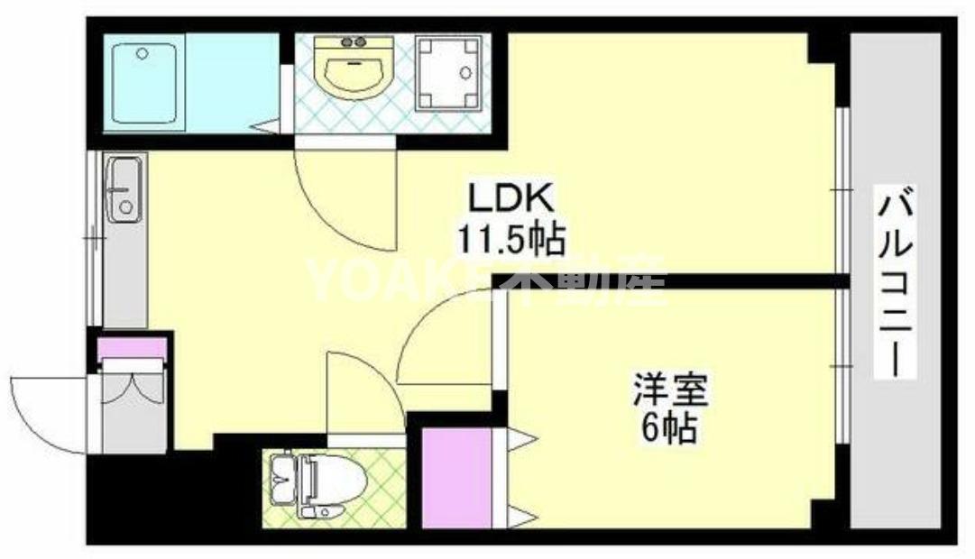 ゼフィールマンションB棟の間取り