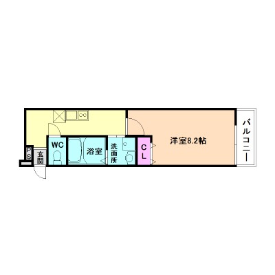 大阪市淀川区三津屋南のアパートの間取り