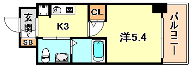 エスリード神戸ＷＥＳＴの間取り