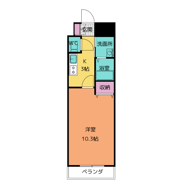 カーサ荒池の間取り