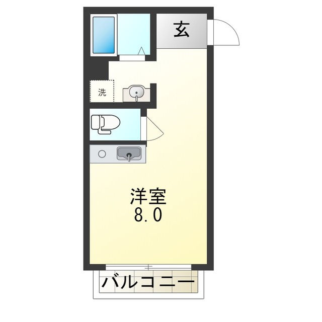 墨江728ハイツの間取り