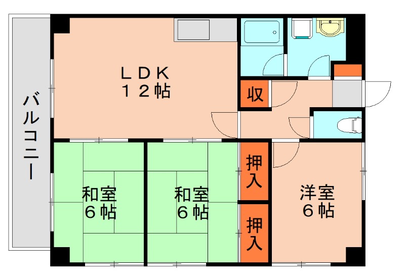 【パークホーム志免中央の間取り】